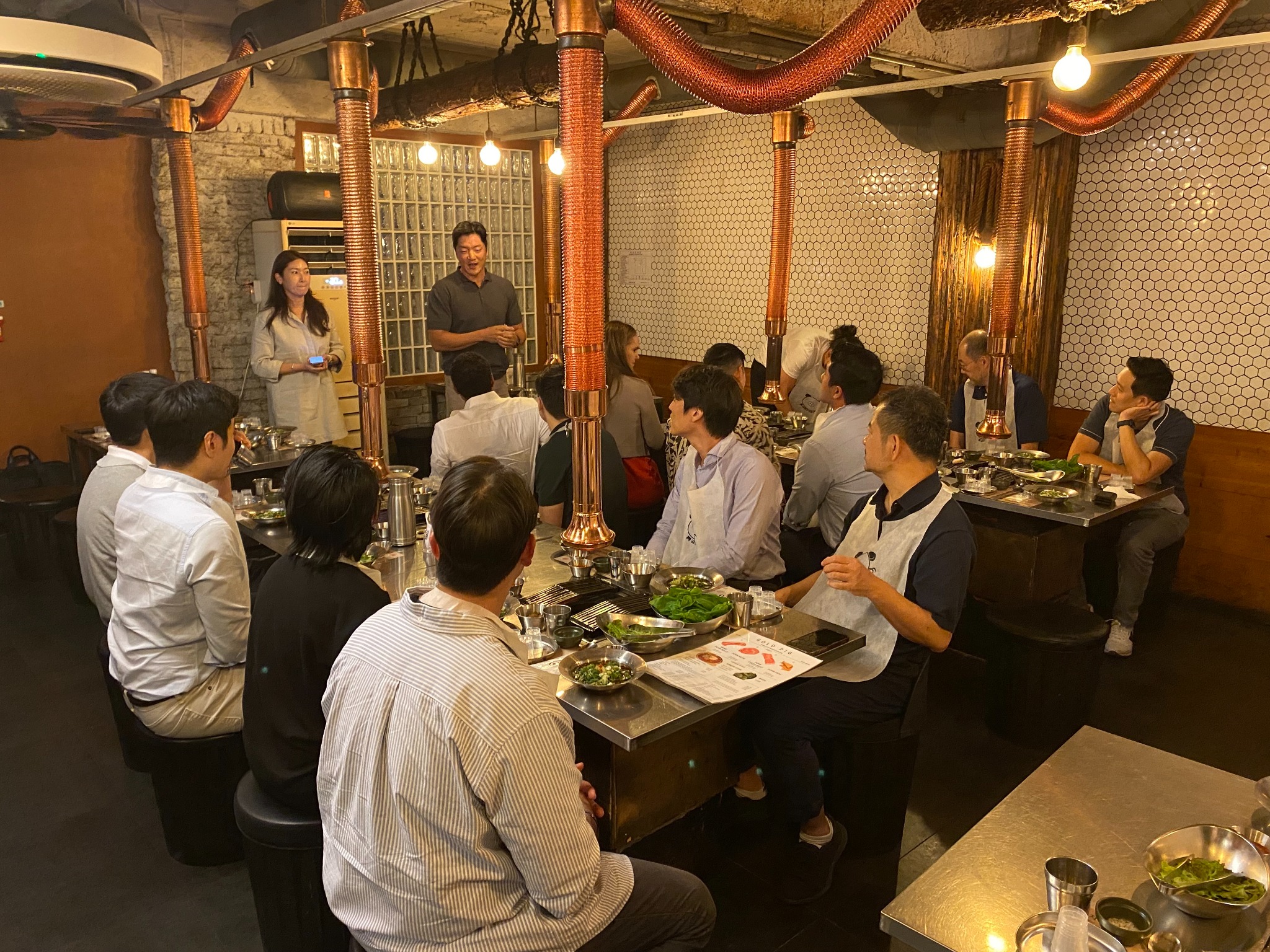 Sponsored dinner at Mirae Asset